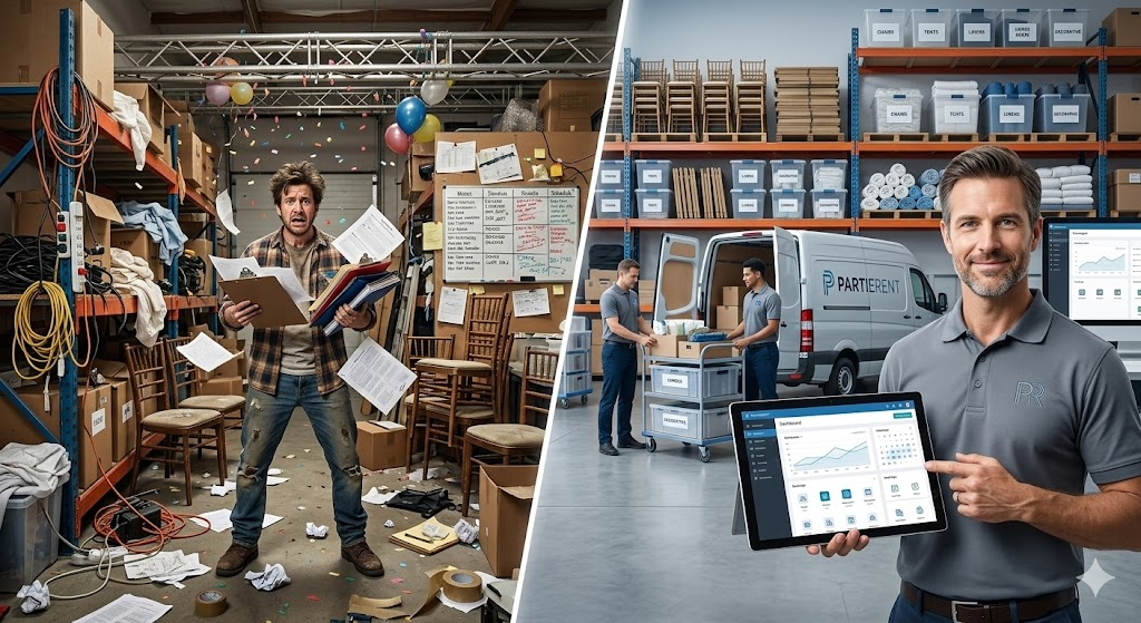 From Chaos to Control: Party Rentals Made Easy with Software
